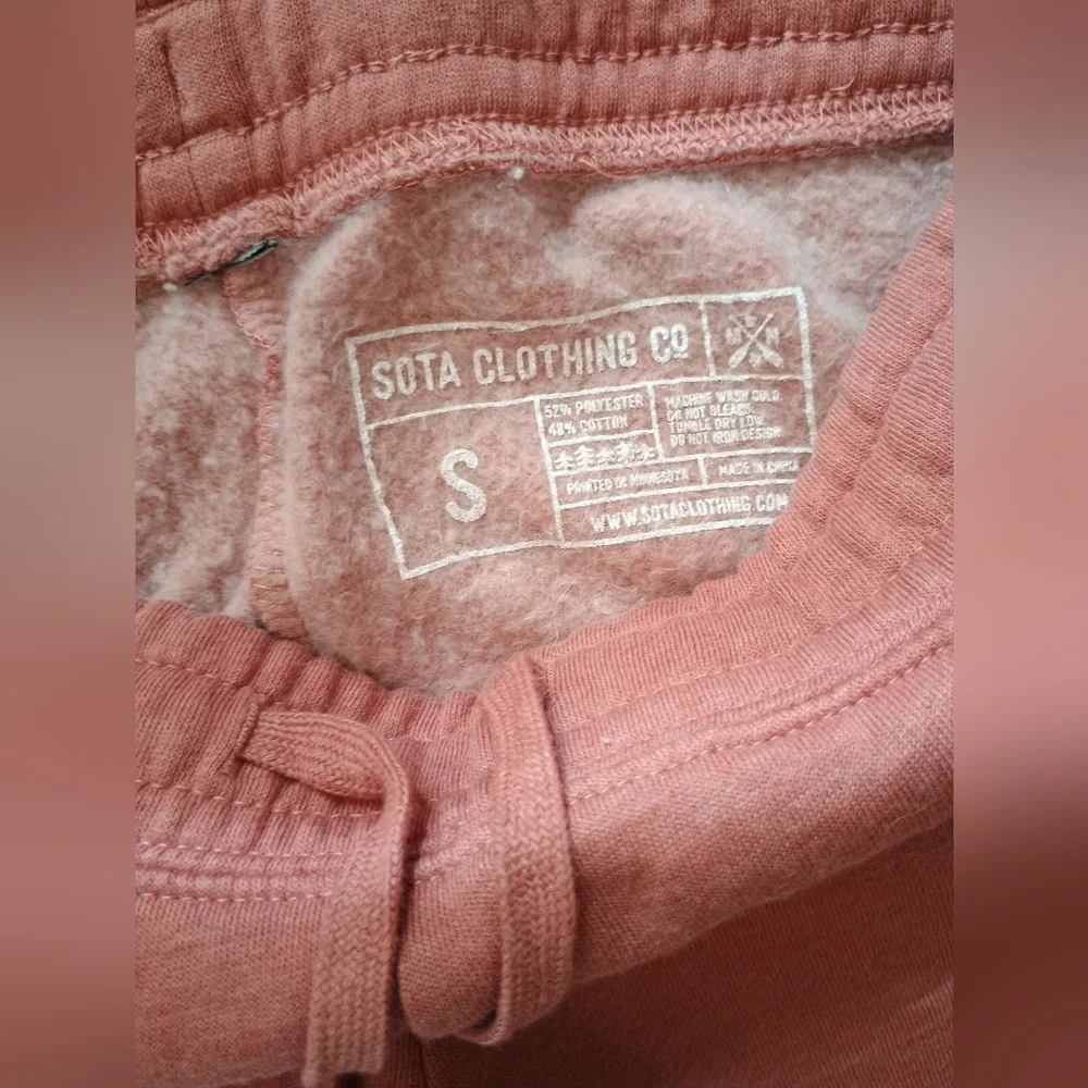 Sota Clothing Ladies Small Sweatpeant Joggers Dusty Rose Pink